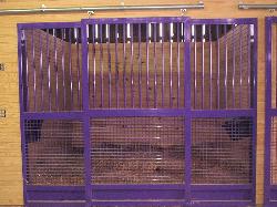 Crosshatch Stall Door with Track & Roller Assembly